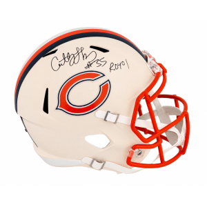 Anthony Thomas Signed Chicago Bears RETRO Riddell Full Size Speed Replica Helmet w/ROY'01