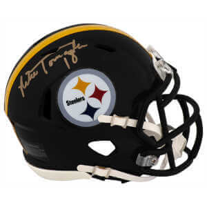 Mike Tomczak Signed Pittsburgh Steelers Riddell Speed Mini Helmet