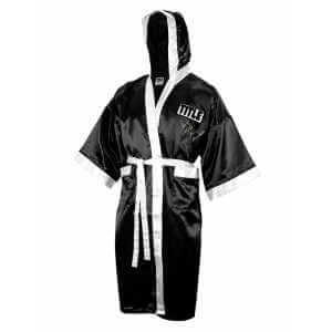 James Toney Signed Title Black With White Trim Boxing Robe w/HOF 2022