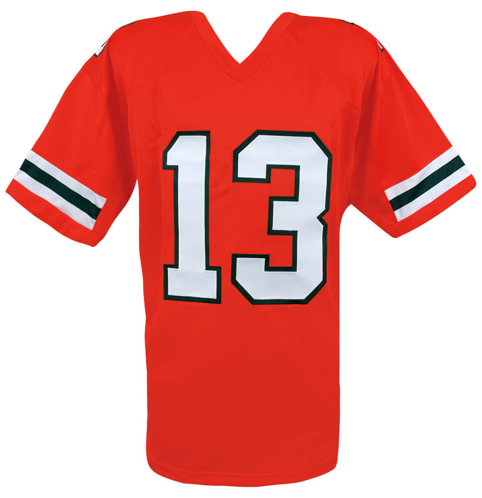 Gino Torretta Signed Orange Custom College Football Jersey w/92 Heisman - Image 3