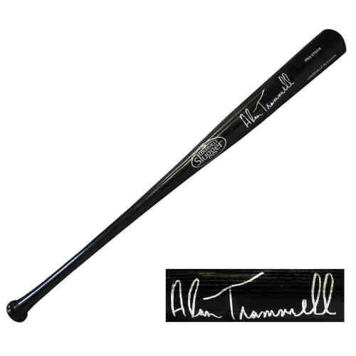 Alan Trammell Signed Louisville Slugger Black Baseball Bat