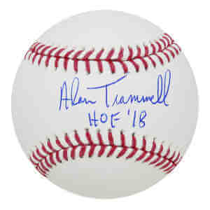 Alan Trammell Signed Rawlings Official MLB Baseball w/HOF'18