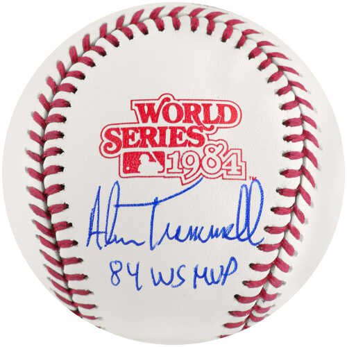 Alan Trammell Signed Rawlings Official 1984 World Series (Detroit Tigers) Baseball w/84 WS MVP