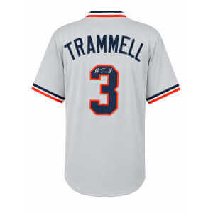 Alan Trammell Signed Grey Custom Baseball Jersey