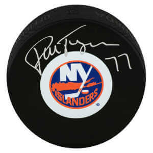 Pierre Turgeon Signed Buffalo Sabres Logo Hockey Puck w/HOF'23