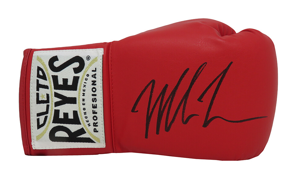 Mike Tyson Signed Cleto Reyes Red Boxing Glove - (SCHWARTZ SPORTS COA)