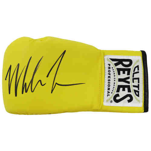 Mike Tyson Signed Cleto Reyes Yellow Boxing Glove