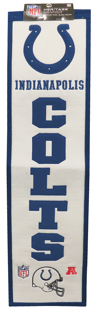 Indianapolis Colts Logo Evolution Heritage Banner