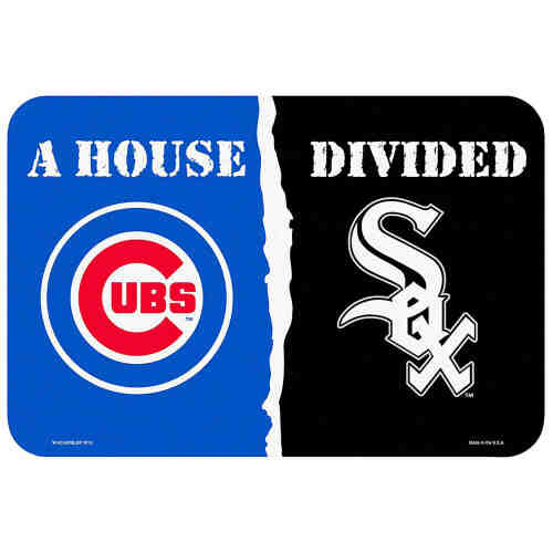 Chicago Cubs / Chicago White Sox - House Divided Doormat