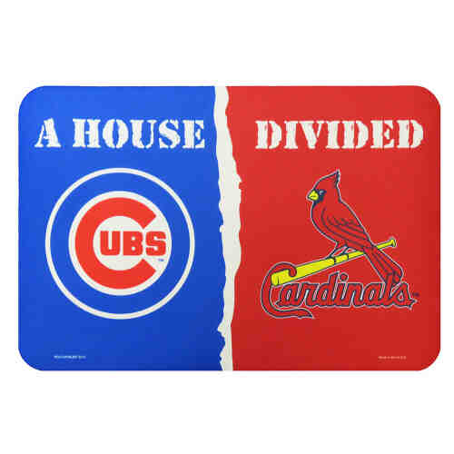 Chicago Cubs / St. Louis Cardinals House Divided Doormat (20x30 inches)