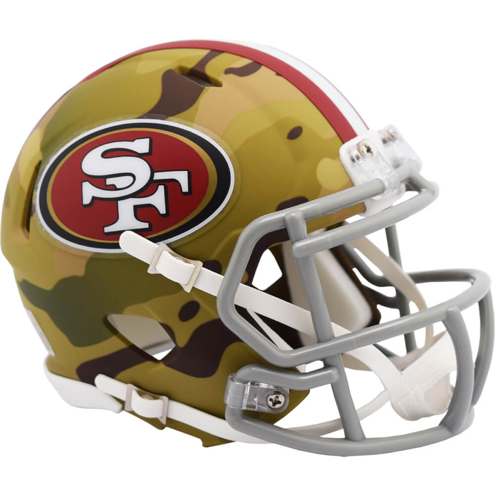 San Francisco 49ers Camo Riddell Speed Mini Football Helmet – Schwartz ...