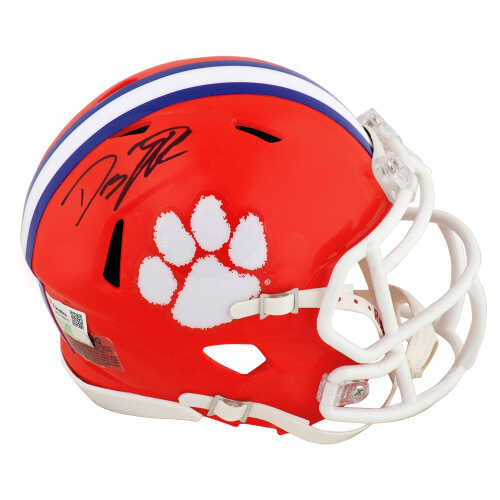 DJ Uiagalelei Signed Clemson Tigers Riddell Speed Mini Helmet - (Fanatics)