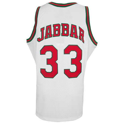 Kareem Abdul Jabbar Milwaukee Bucks White 1971-72 Mitchell & Ness (M&N) NBA Swingman Basketball Jersey (Size XL)