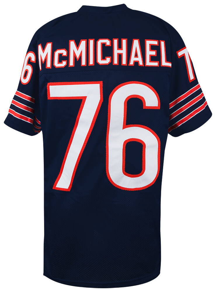 Steve McMichael Navy Custom Football jersey (Size X-Large)