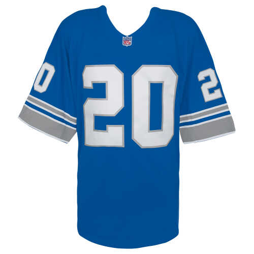 Barry Sanders Detroit Lions 1996 Blue Throwback NFL Legacy Football Jersey (Size X-Large) - Image 2