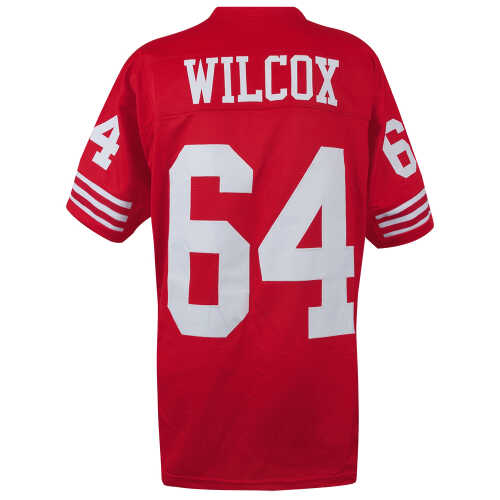 Dave Wilcox Red Custom Football Jersey (Size X-Large)