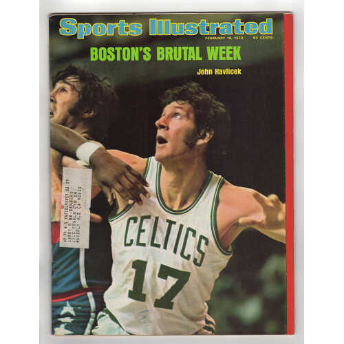 John Havilcek Unsigned Boston Celtics Sports Illustrated Magazine February 18,1974 (Lot of 4)