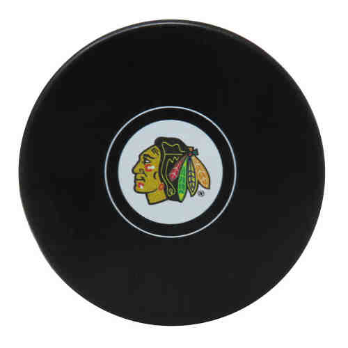 Chicago Blackhawks Logo Hockey Puck