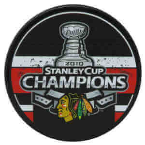 Chicago Blackhawks 2010 Stanley Cup Champions Logo Hockey Puck