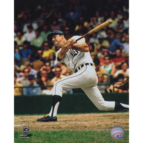 Al Kaline Unsigned Detroit Tigers Swinging Action Baseball 8x10 Photograph (PhotoFile) - (Lot of 6)