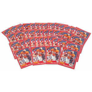 Mark Carrier Tampa Bay Buccaneers 1989 Topps & Score Rookie Football Trading Card (Lot of 68)
