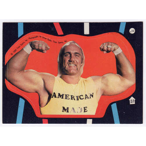 Hulk Hogan 1985 Topps WWF Rookie Wrestling Trading Card Sticker #11 - (Lot of 4)