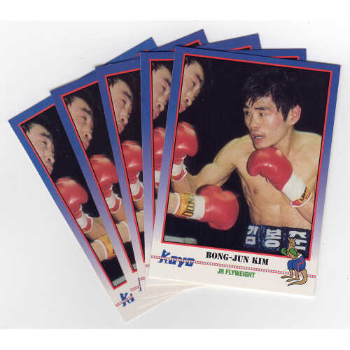 Bong-Jun Kim 1991 Kayo Boxing Trading Card #66 (Lot of 9) - Image 3