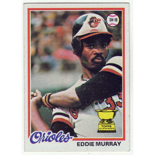 Eddie Murray Baltimore Orioles 1978 Topps ROOKIE RC Baseball Card #36