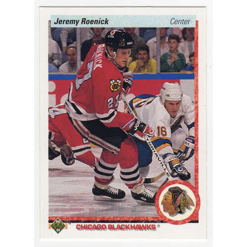 Jeremy Roenick Chicago Blackhawks 1990-91 Upper Deck Hockey ROOKIE RC Card #63 (Lot of 10)