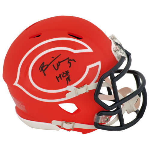 Brian Urlacher Signed Chicago Bears AMP Riddell Speed Mini Helmet w/HOF'18