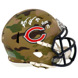 Brian Urlacher Signed Chicago Bears CAMO Riddell Speed Mini Helmet w/HOF'18