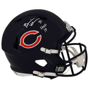 Brian Urlacher Signed Chicago Bears Riddell Full Size Speed Replica Helmet w/HOF'18 - (In White)