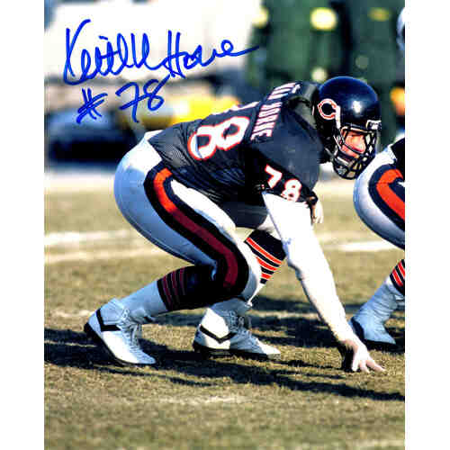 Keith Van Horne Signed Chicago Bears Stance 8x10 Photo