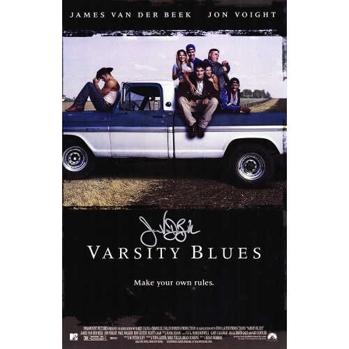 James Van Der Beek Signed Varsity Blues 11x17 Movie Poster