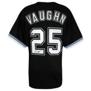 Andrew Vaughn Signed Black Custom Baseball Jersey - (Beckett)