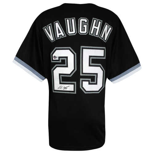 Andrew Vaughn Signed Black Custom Baseball Jersey - (Beckett)