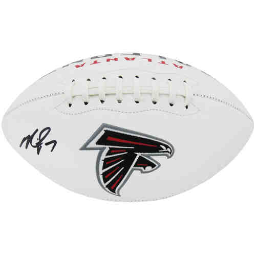 Michael Vick Signed Atlanta Falcons Rawlings White Logo NFL Football