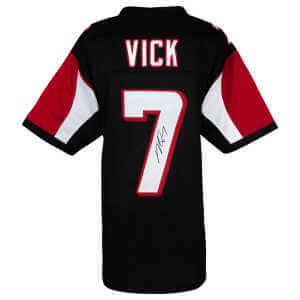 Michael Vick Signed Black T/B Custom Jersey