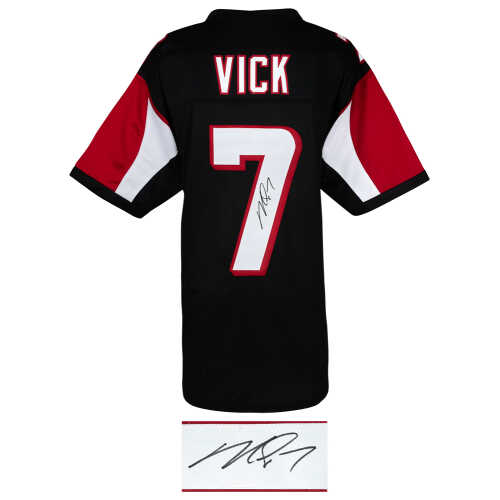 Michael Vick Signed Black T/B Custom Jersey - Image 2