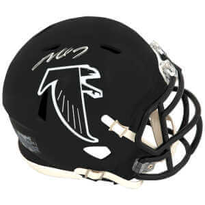 Michael Vick Signed Atlanta Falcons T/B (90-02 Style) Riddell Speed Mini Helmet