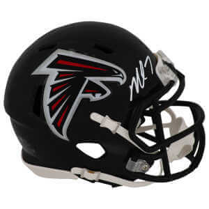 Michael Vick Signed Atlanta Falcons T/B (2003-2019 Style) Riddell Speed Mini Helmet