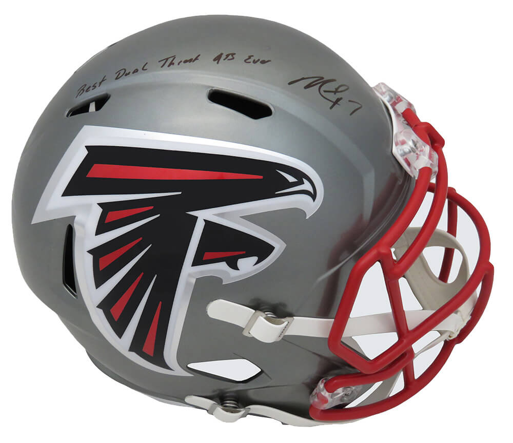 Michael Vick Atlanta Falcons Autographed Riddell Flash Speed Replica Helmet