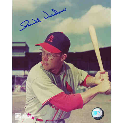 Bill Virdon Signed St Louis Cardinals Bat Stance Pose 8x10 Photo