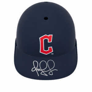 Omar Vizquel Signed Cleveland Guardians Replica Souvenir Batting Helmet