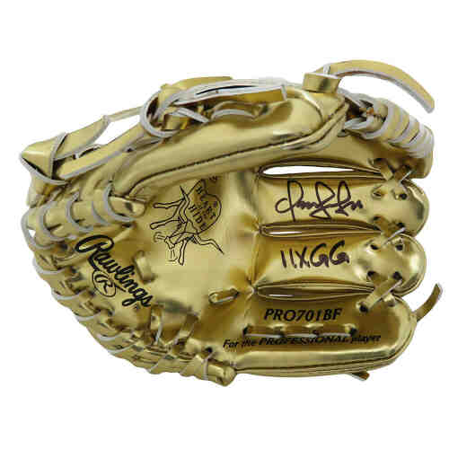 Omar Vizquel Signed Rawlings Fielders Glove Mini Gold Glove w/11x GG