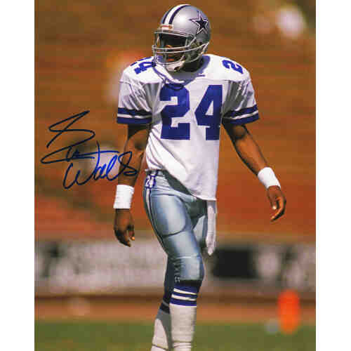 Everson Walls Signed Dallas Cowboys White Jersey 8x10 Photo