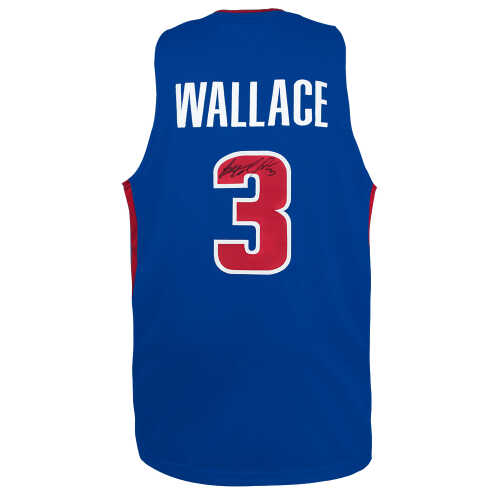 Ben Wallace Signed Blue Custom Basketball Jersey