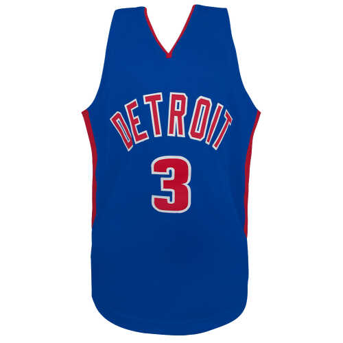 Ben Wallace Signed Blue Custom Basketball Jersey - Image 3