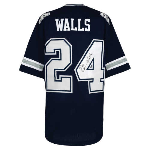 Everson Walls Signed Navy Throwback Custom Football Jersey