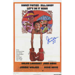 Jimmie Walker Signed Let's Do It Again 11x17 Movie Poster w/JJ